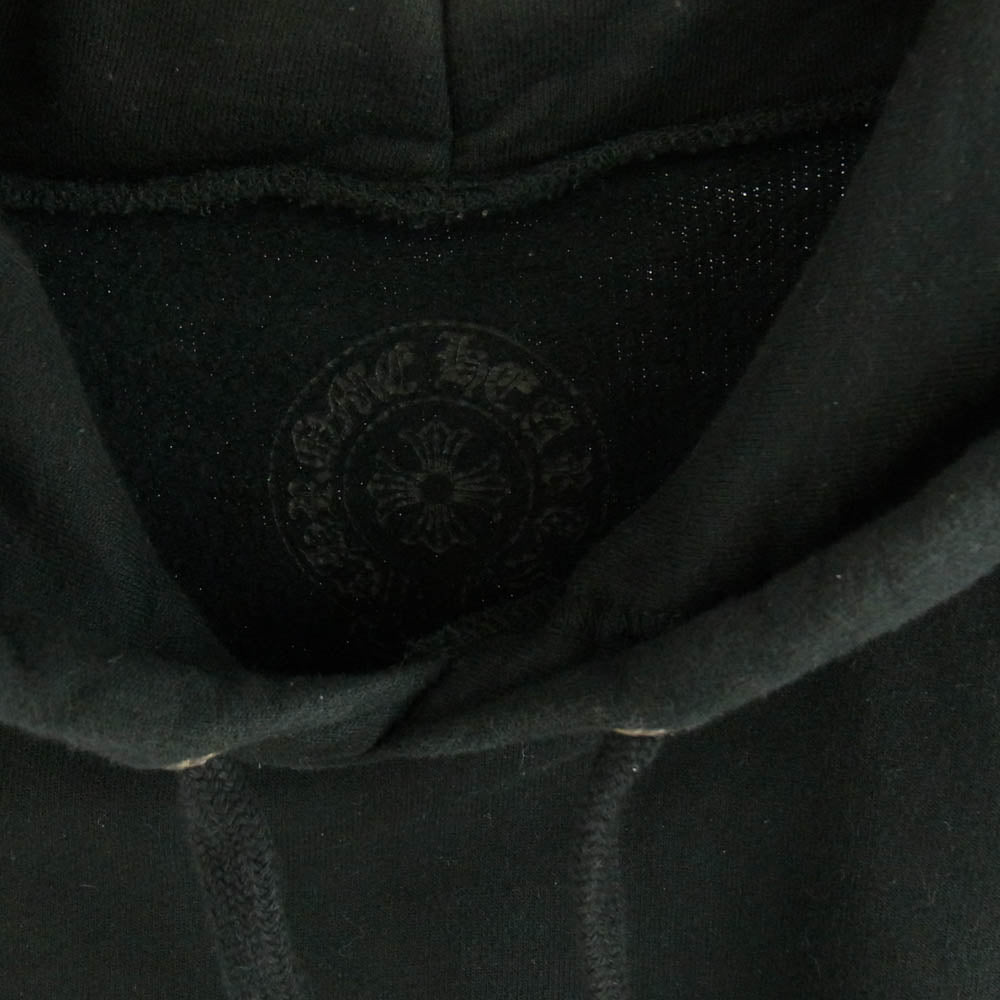 CHROME HEARTS クロムハーツ（原本無） WWW.CHROMEHEARTS.COM HOODIE オンライン限定 ホースシュー バックプリント プルオーバー フーディ パーカー ブラック系 XL【中古】