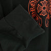 CHROME HEARTS クロムハーツ（原本無） WWW.CHROMEHEARTS.COM HOODIE オンライン限定 ホースシュー バックプリント プルオーバー フーディ パーカー ブラック系 XL【中古】