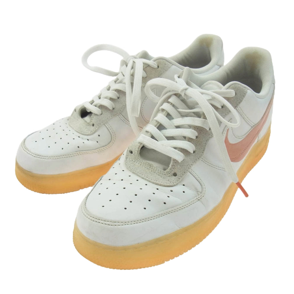 NIKE ナイキ DB3598-100 Mayumi Yamase 山瀬まゆみ Air Force 1 Flyleather AF1 エアフォースワン フライレザー スニーカー ホワイト系 オレンジ系 29cm【中古】