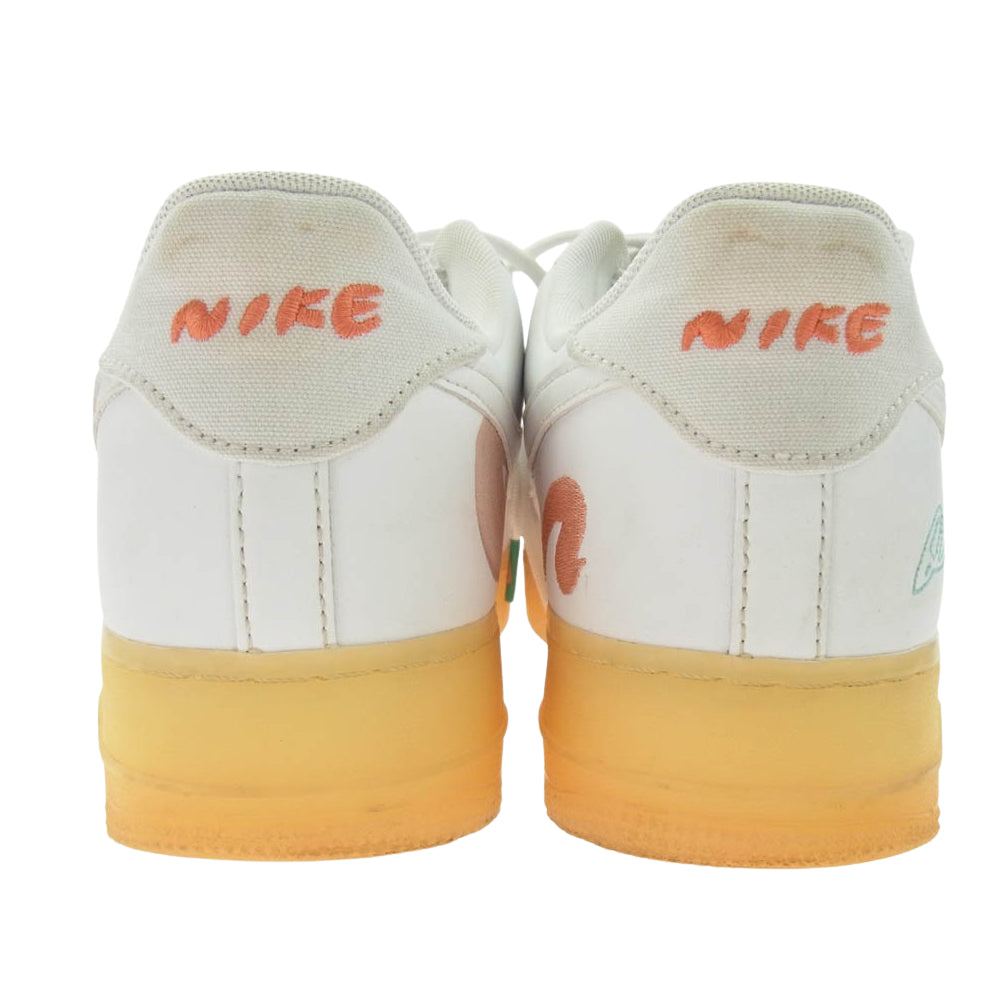 NIKE ナイキ DB3598-100 Mayumi Yamase 山瀬まゆみ Air Force 1 Flyleather AF1 エアフォースワン フライレザー スニーカー ホワイト系 オレンジ系 29cm【中古】