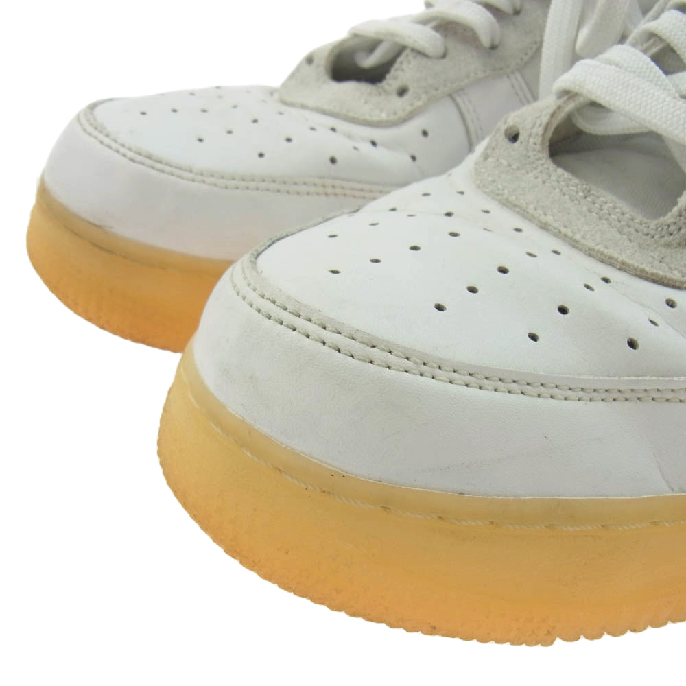 NIKE ナイキ DB3598-100 Mayumi Yamase 山瀬まゆみ Air Force 1 Flyleather AF1 エアフォースワン フライレザー スニーカー ホワイト系 オレンジ系 29cm【中古】