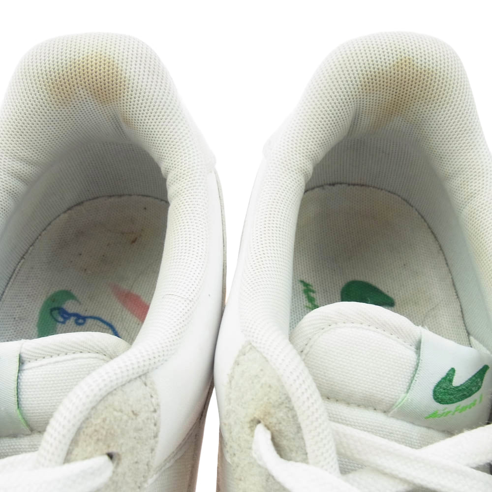 NIKE ナイキ DB3598-100 Mayumi Yamase 山瀬まゆみ Air Force 1 Flyleather AF1 エアフォースワン フライレザー スニーカー ホワイト系 オレンジ系 29cm【中古】