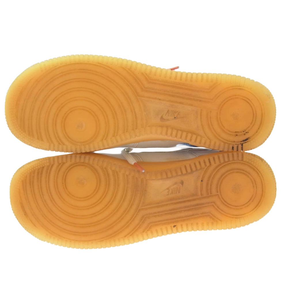 NIKE ナイキ DB3598-100 Mayumi Yamase 山瀬まゆみ Air Force 1 Flyleather AF1 エアフォースワン フライレザー スニーカー ホワイト系 オレンジ系 29cm【中古】