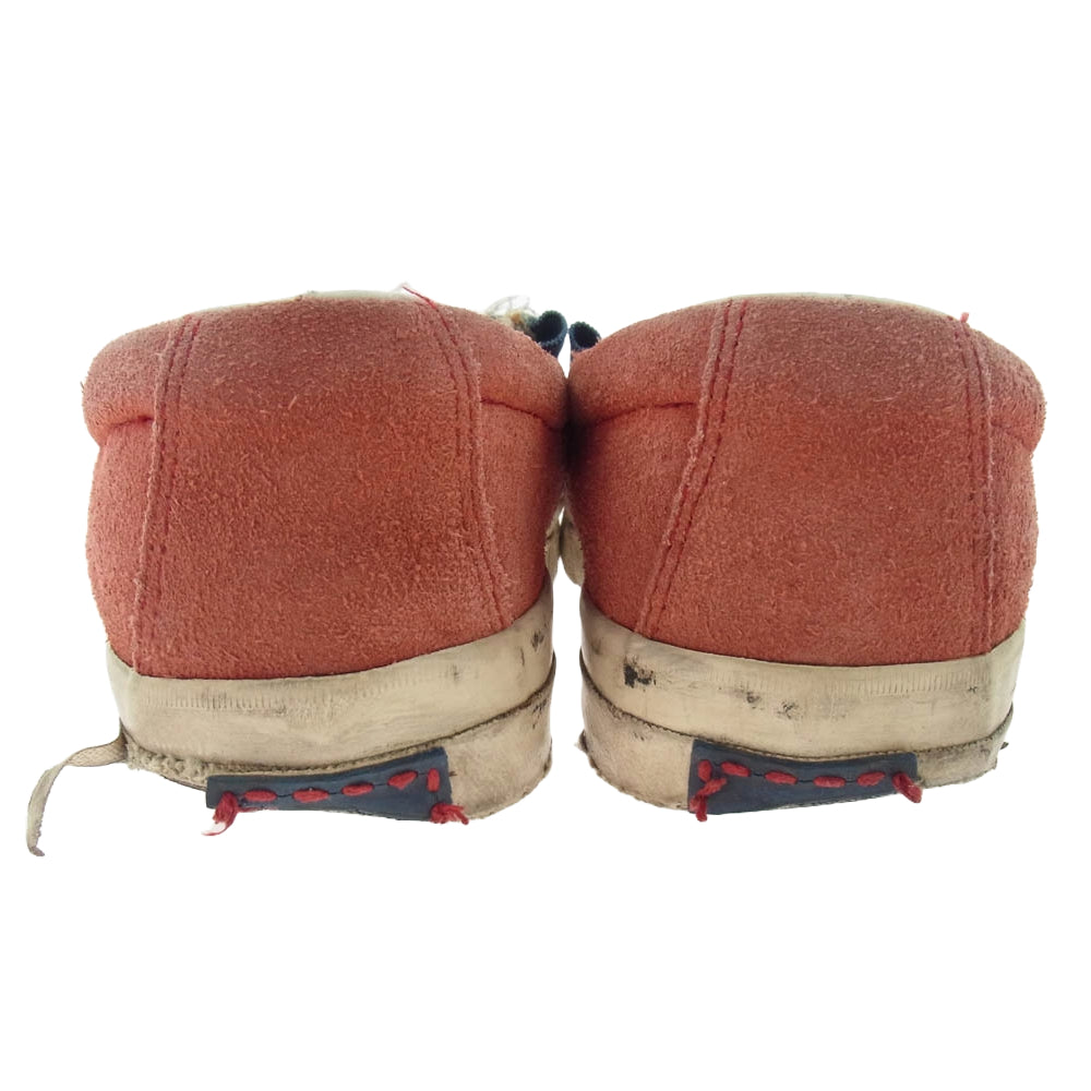 VISVIM ビズビム 0114301001001 SKAGWAY SLIP-ON スカグウェイ デニム スリッポン スニーカー レッド系 インディゴブルー系 US9【中古】