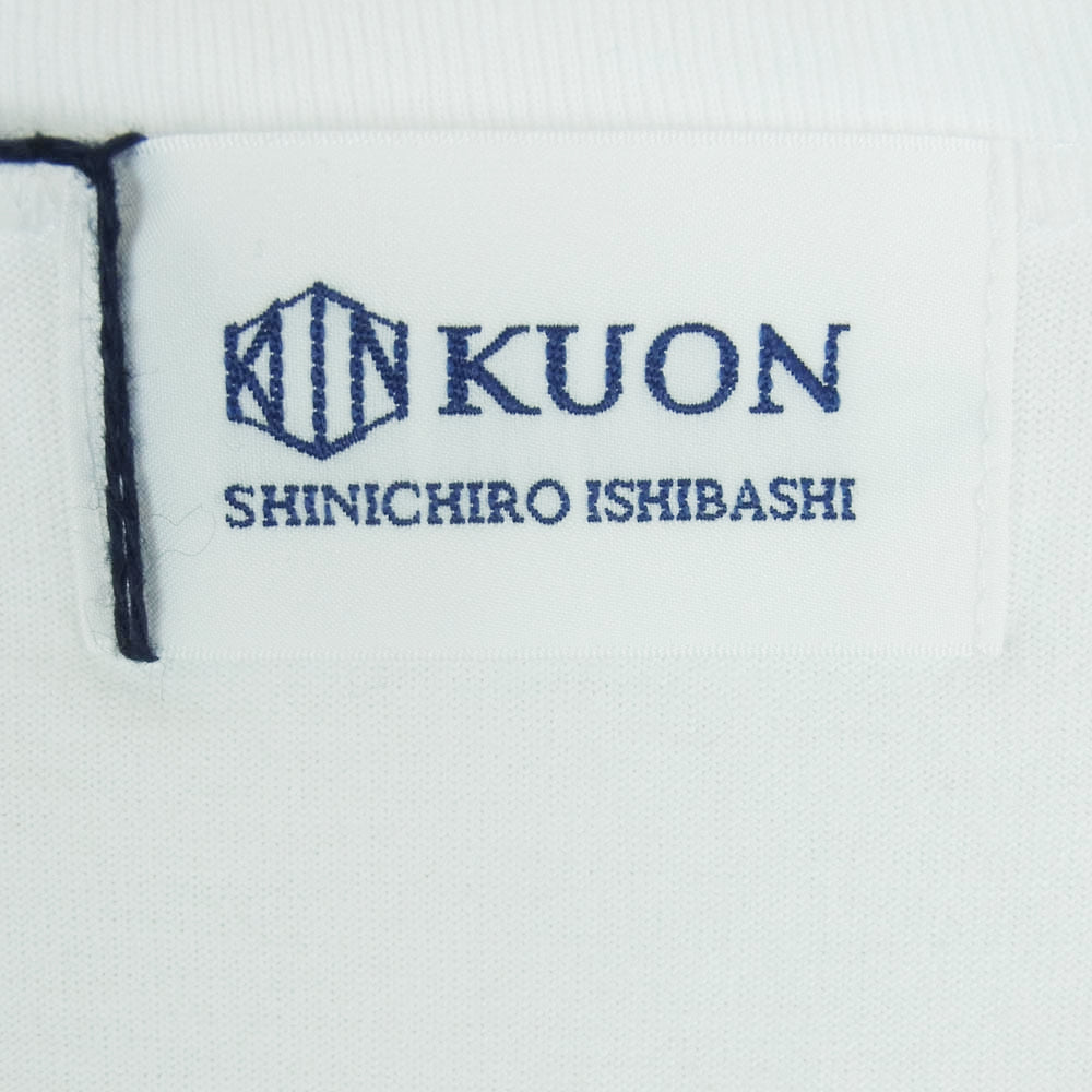 KUON クオン 190CS0120H1 Boro Patched Tee ボロ デニム パッチワーク 半袖 Tシャツ ホワイト系 XXL【極上美品】【中古】
