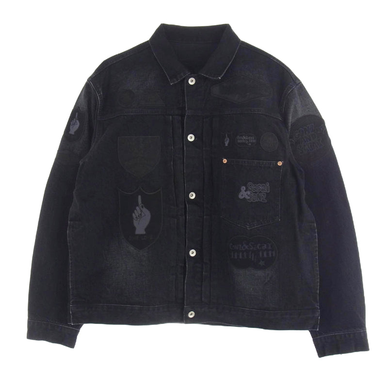 Sacai サカイ 24AW 24-03525M Gonz BEYONDEXX Denim Jacket size3 デニム ジャケット ブラック系 3【極上美品】【中古】