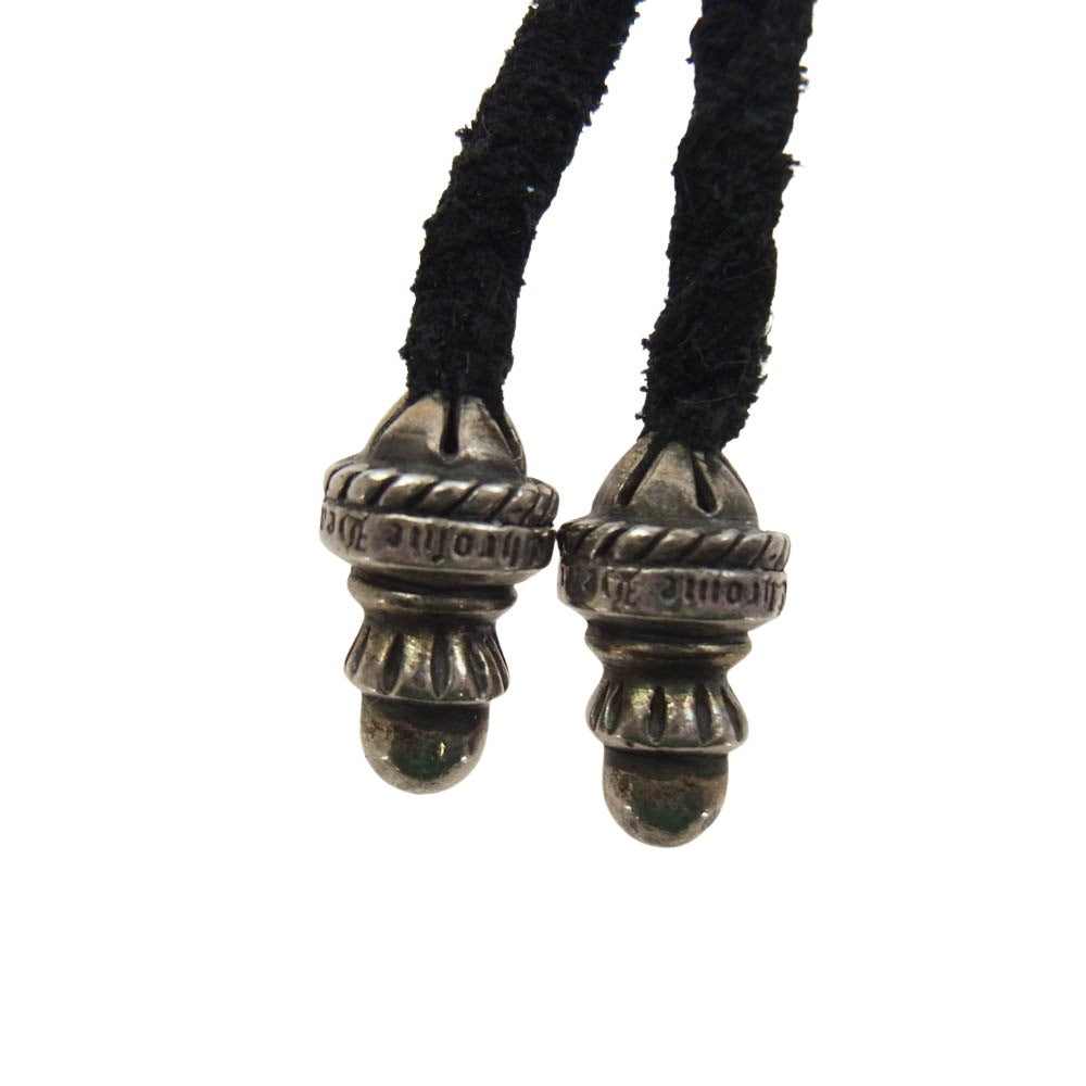 CHROME HEARTS クロムハーツ（原本無） レザーブレード ボロチップ ネックレス シルバー系【中古】