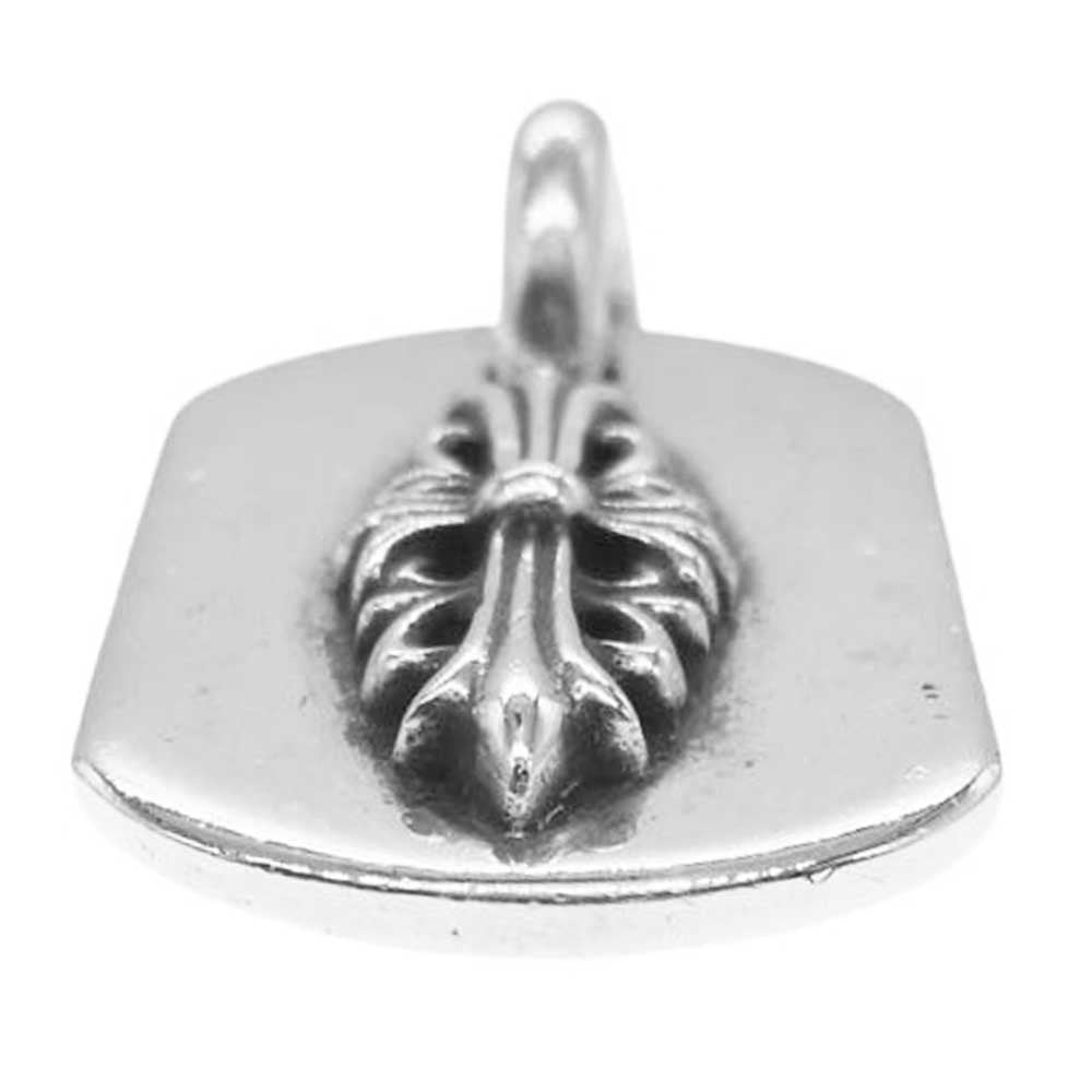 CHROME HEARTS クロムハーツ（原本無） RAISED DOGTAG レイズド フローラルクロス ドッグタグ ペンダントトップ シルバー系【中古】