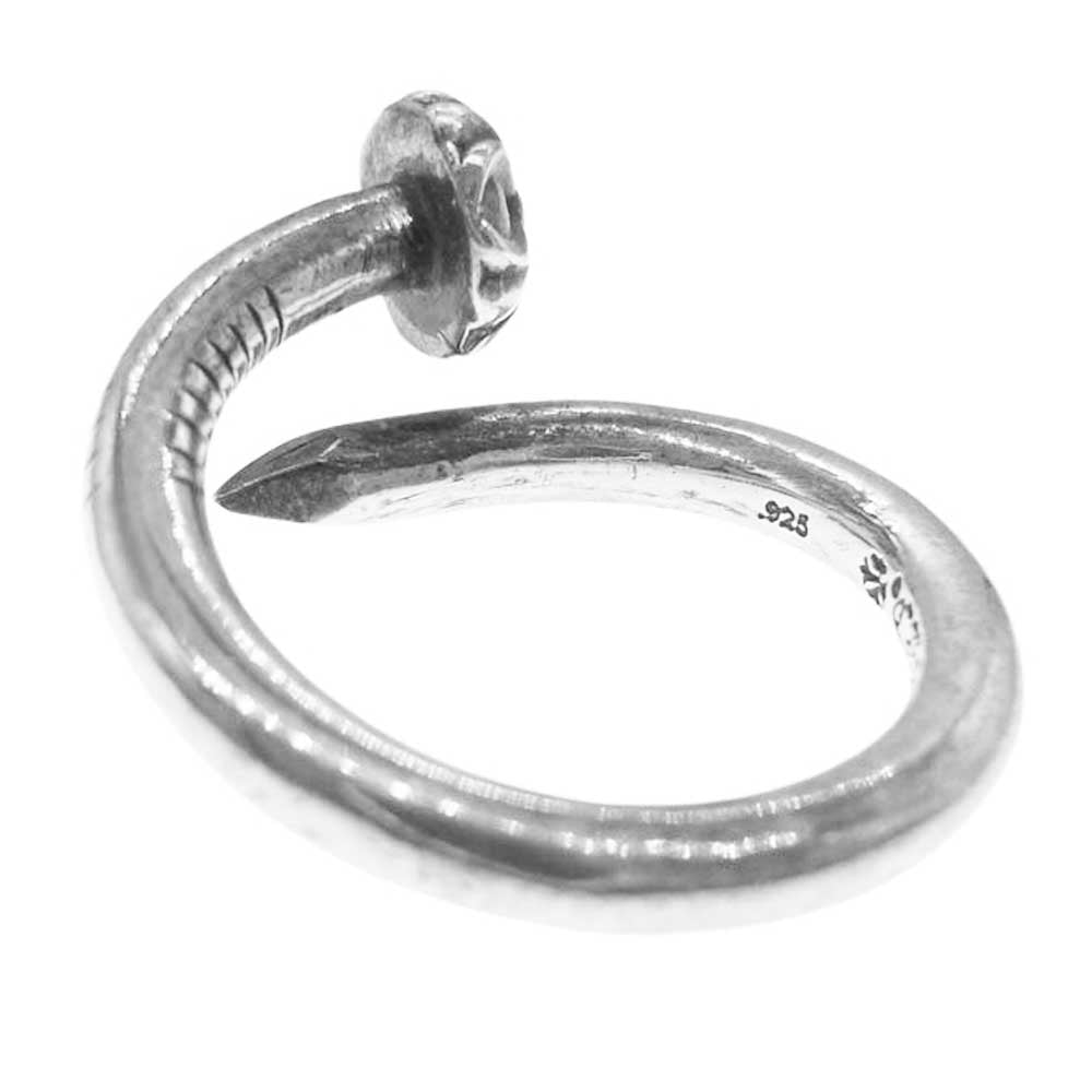 CHROME HEARTS クロムハーツ（原本有） NAIL CRSBALL クロスボール ネイル リング シルバー系 約15.5号【中古】