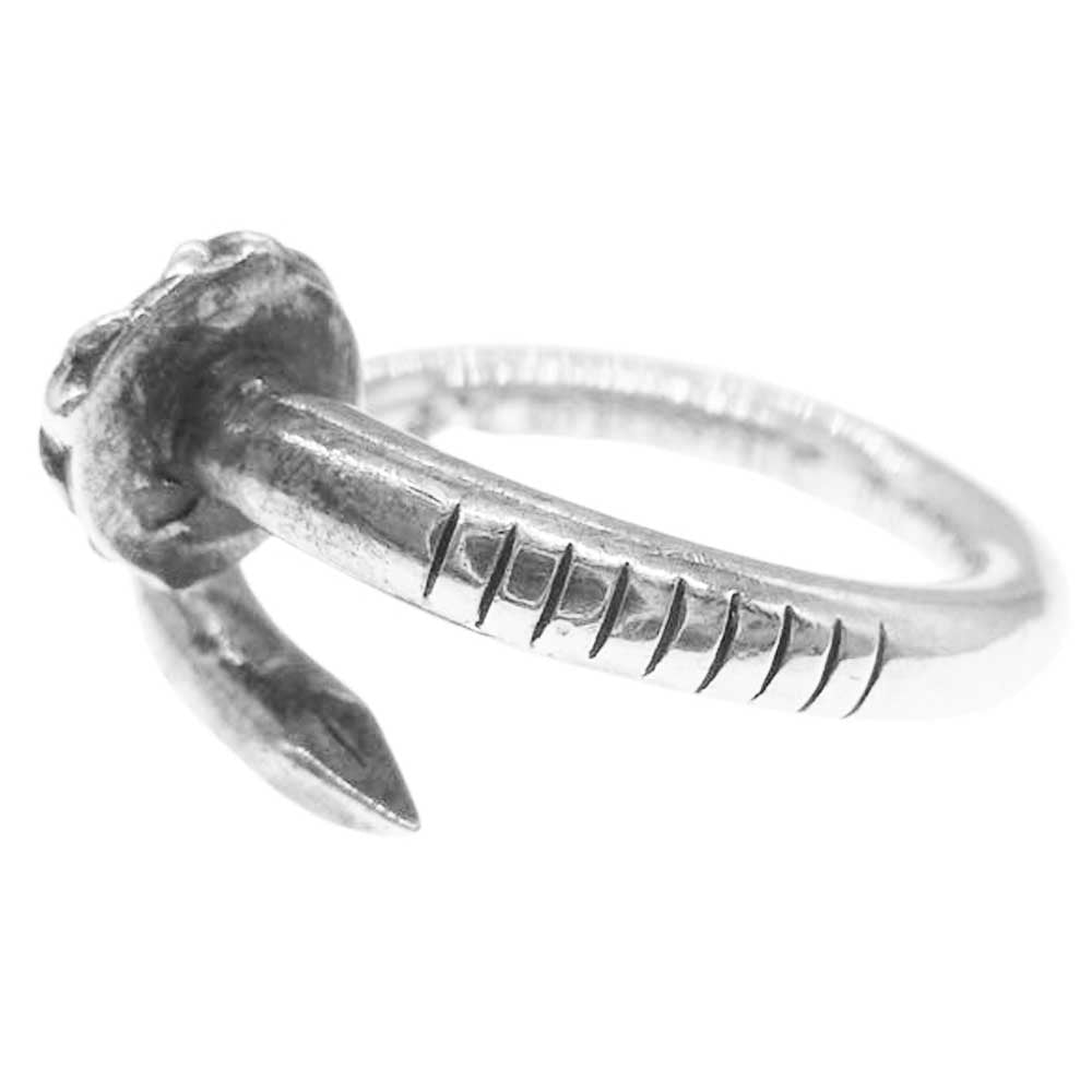 CHROME HEARTS クロムハーツ（原本有） NAIL CRSBALL クロスボール ネイル リング シルバー系 約15.5号【中古】