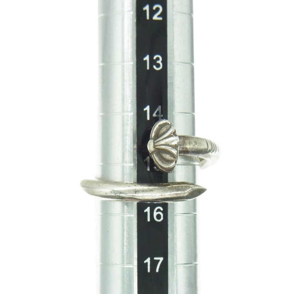 CHROME HEARTS クロムハーツ（原本有） NAIL CRSBALL クロスボール ネイル リング シルバー系 約15.5号【中古】