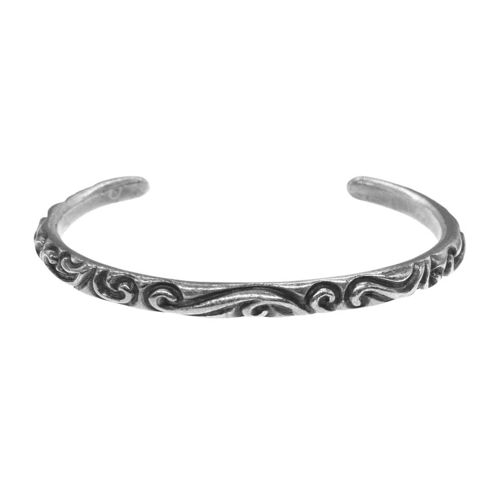 CHROME HEARTS クロムハーツ（原本無） BANGLE SCROLL スクロールバンド バングル ブレスレット シルバー系【中古】