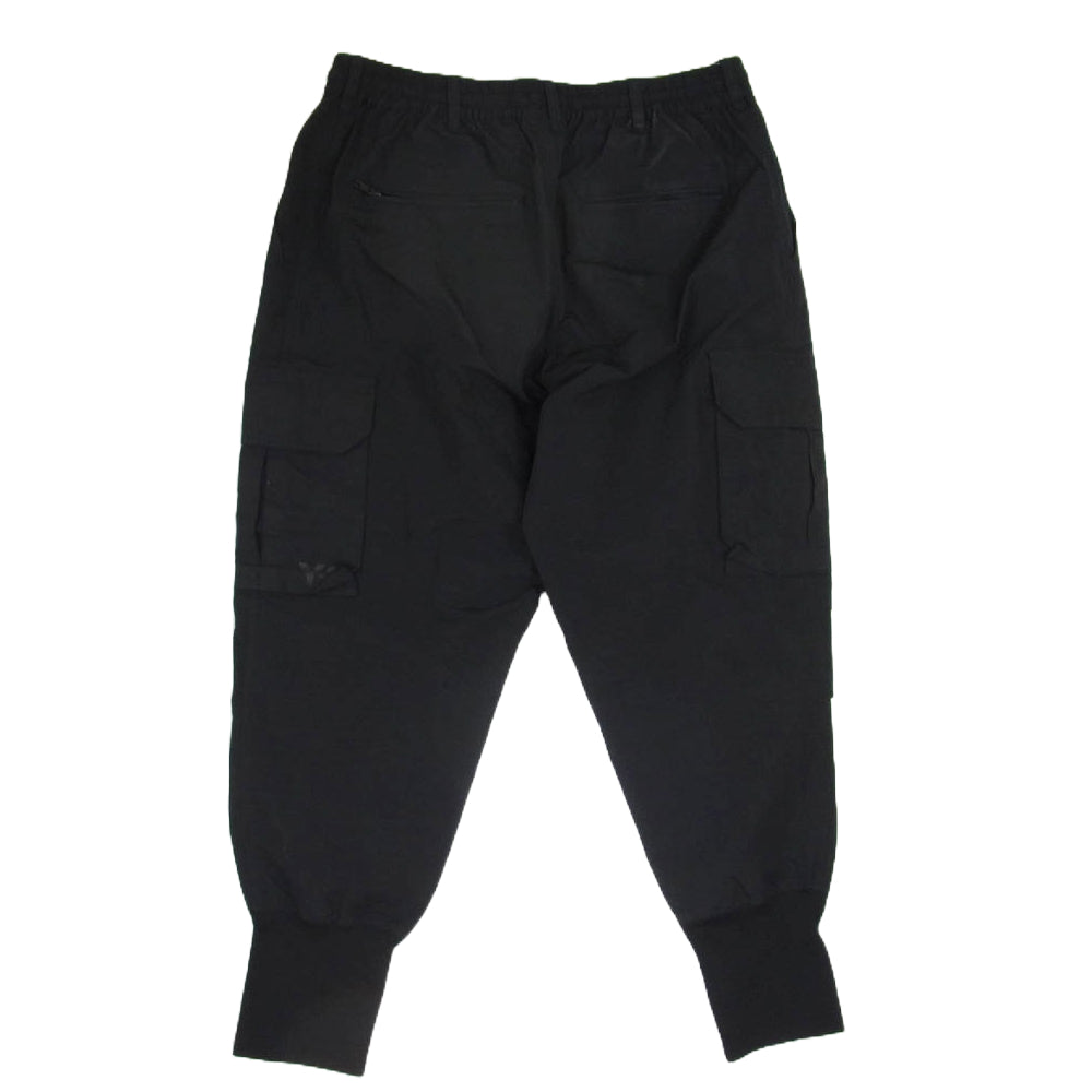 Y-3 Yohji Yamamoto ワイスリー ヨウジヤマモト A2E001 ナイロン サルエル カーゴパンツ ブラック系 L【中古】