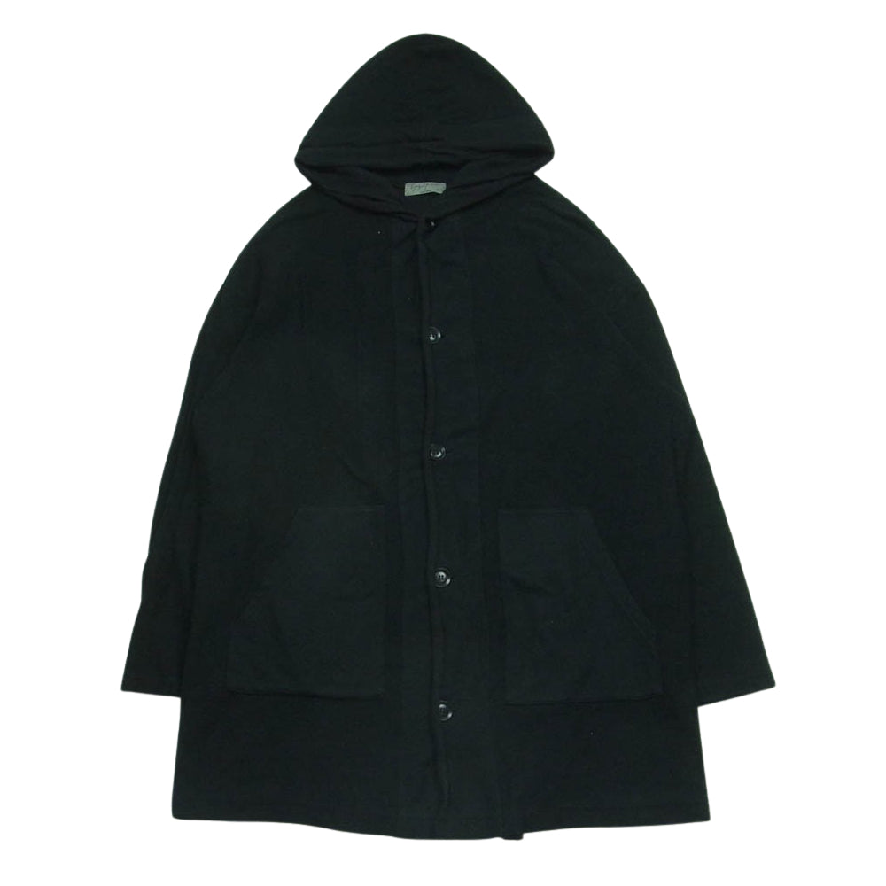 Yohji Yamamoto POUR HOMME ヨウジヤマモトプールオム 18SS HW-T78-983 ダブルフェイス ロング丈 ボタン パーカー ブラック系 3【中古】