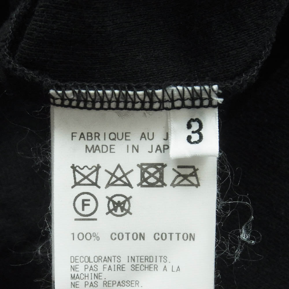 Yohji Yamamoto POUR HOMME ヨウジヤマモトプールオム 18SS HW-T78-983 ダブルフェイス ロング丈 ボタン パーカー ブラック系 3【中古】