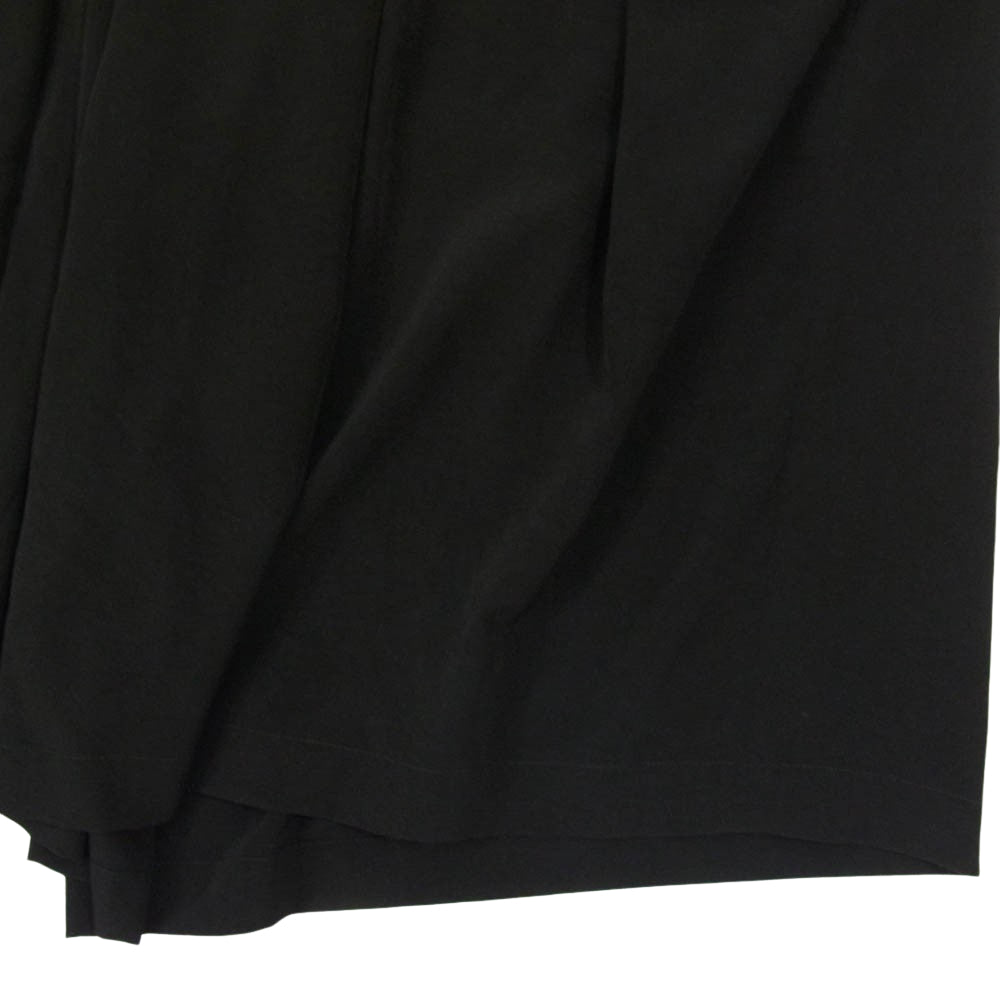 Yohji Yamamoto POUR HOMME ヨウジヤマモトプールオム 21AW HX-P37-500 TUXEDO CREPE DE CHINE SKIRT HALF PANTS スカート ハーフ パンツ ブラック系 2【中古】