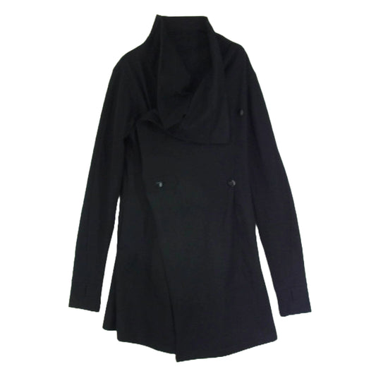 kiryuyrik キリュウキリュウ KX-HT27-058 Wrap Frill Cardigan ウール ラップ カーディガン ブラック系 M【中古】