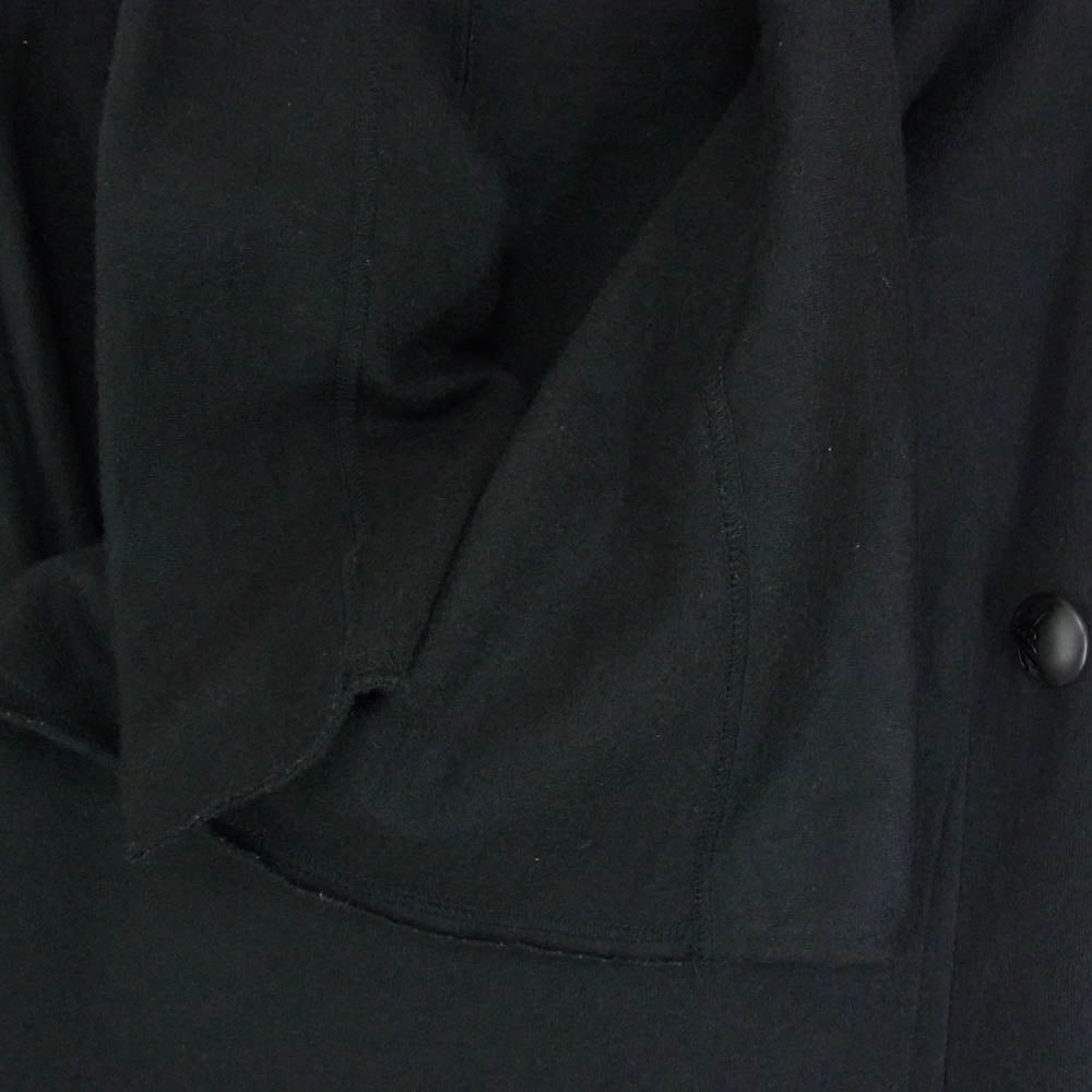 kiryuyrik キリュウキリュウ KX-HT27-058 Wrap Frill Cardigan ウール ラップ カーディガン ブラック系 M【中古】