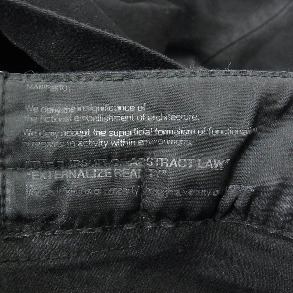 JULIUS ユリウス 14AW 477PAM18 12oz DENIM バギー サルエル デニム パンツ ブラック系 2【中古】