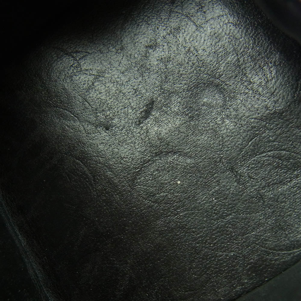 COMME des GARCONS コムデギャルソン SA2100 ARECALF レザー ラウンドファスナー 二つ折り財布 ブラック系【中古】