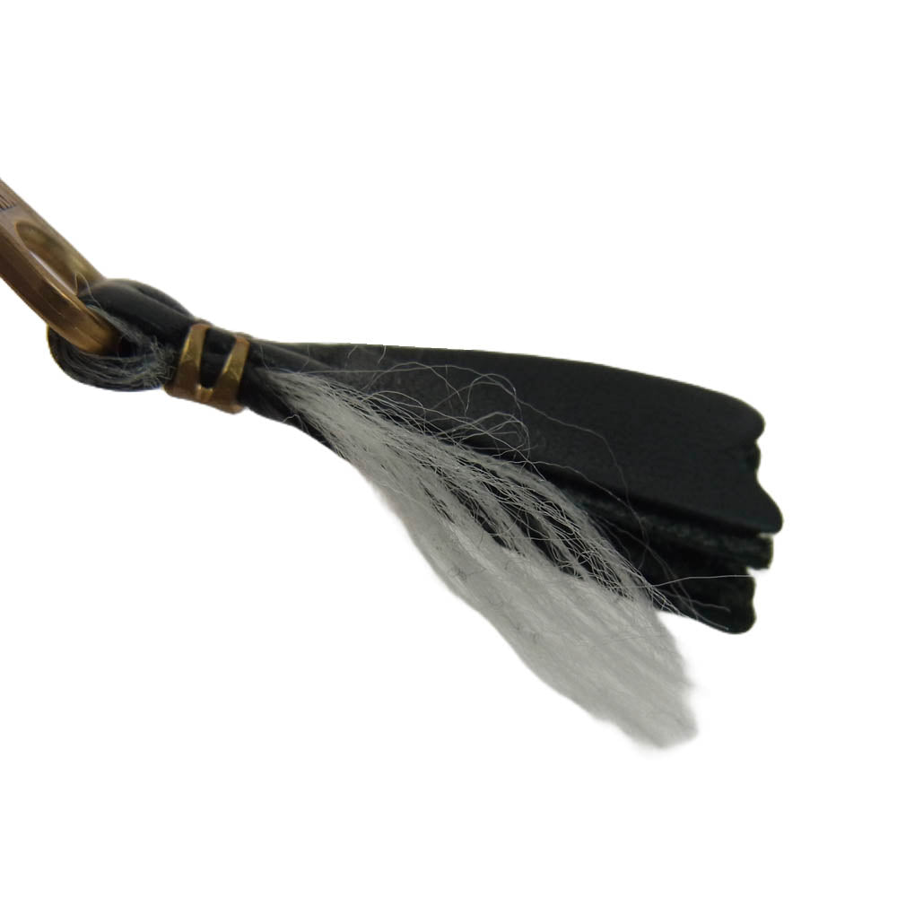 COMME des GARCONS コムデギャルソン SA2100 ARECALF レザー ラウンドファスナー 二つ折り財布 ブラック系【中古】