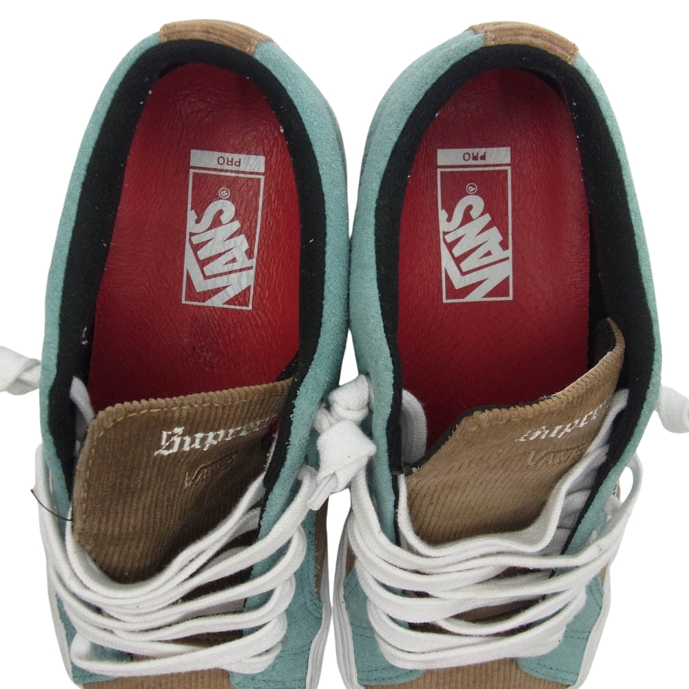 Supreme シュプリーム Vans Croc Corduroy Lampin Pro バンズ クロココーデュロイランピン プロ スエード スニーカー マルチカラー系 27cm【中古】