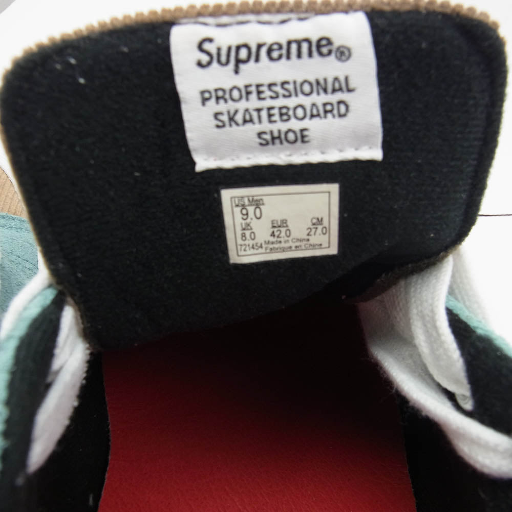 Supreme シュプリーム Vans Croc Corduroy Lampin Pro バンズ クロココーデュロイランピン プロ スエード スニーカー マルチカラー系 27cm【中古】