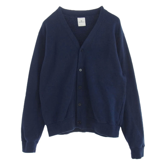 uniform experiment ユニフォームエクスペリメント UE-222030 SLEEVE PANELED SWEAT CARDIGAN スリーブ パネル スウェット カーディガン ネイビー系 3【中古】
