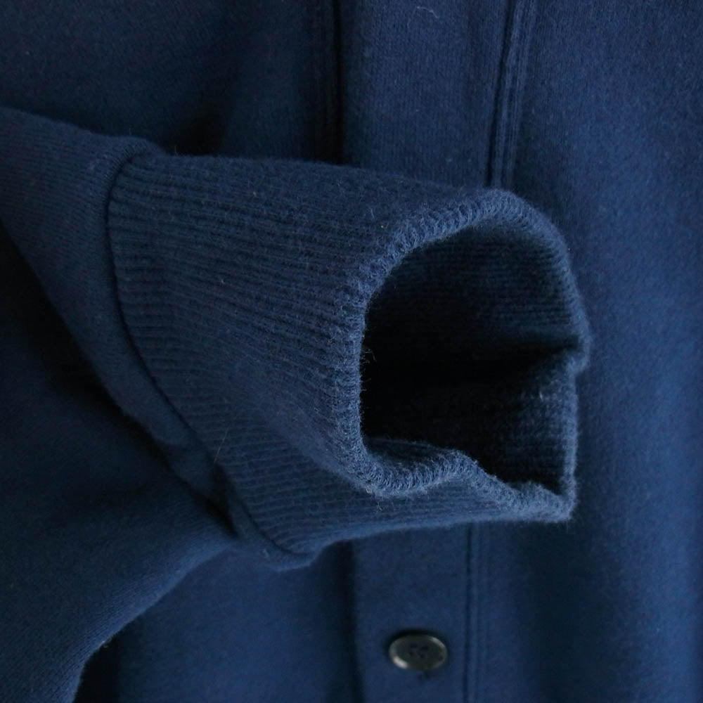 uniform experiment ユニフォームエクスペリメント UE-222030 SLEEVE PANELED SWEAT CARDIGAN スリーブ パネル スウェット カーディガン ネイビー系 3【中古】