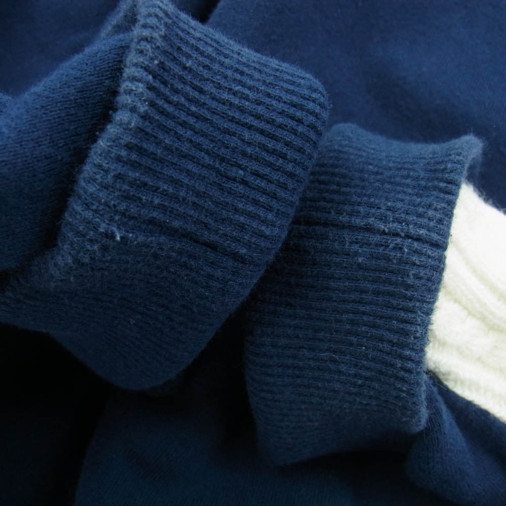 uniform experiment ユニフォームエクスペリメント UE-222030 SLEEVE PANELED SWEAT CARDIGAN スリーブ パネル スウェット カーディガン ネイビー系 3【中古】