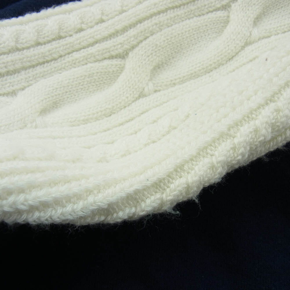 uniform experiment ユニフォームエクスペリメント UE-222030 SLEEVE PANELED SWEAT CARDIGAN スリーブ パネル スウェット カーディガン ネイビー系 3【中古】