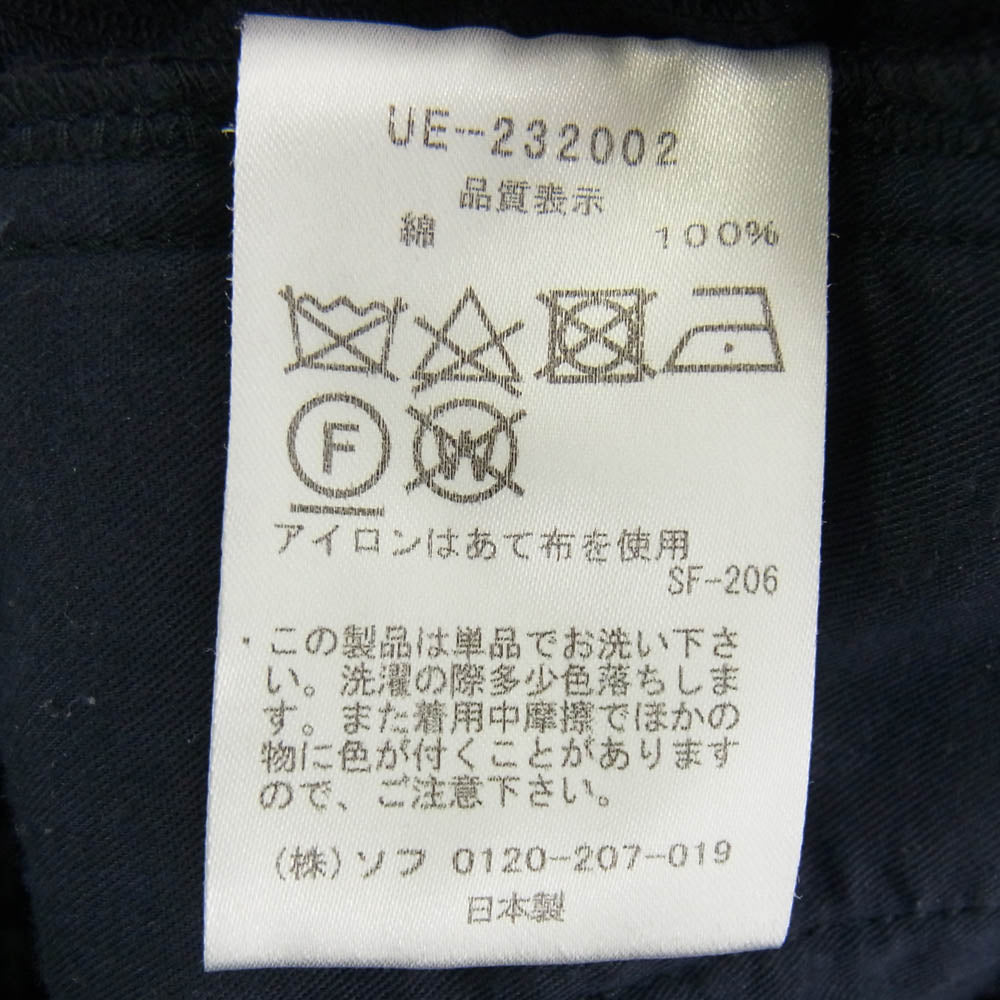 uniform experiment ユニフォームエクスペリメント UE-232002 Standard Easy コーデュロイ ブラック トラウザーズ パンツ ブラック系 2【中古】