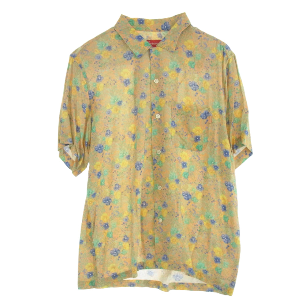 Supreme シュプリーム 19SS Mini Floral Rayon S/S Shirt ミニ フローラル レーヨン アロハ 半袖 シャツ マルチカラー系 M【中古】