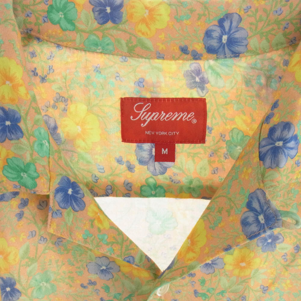 Supreme シュプリーム 19SS Mini Floral Rayon S/S Shirt ミニ フローラル レーヨン アロハ 半袖 シャツ マルチカラー系 M【中古】