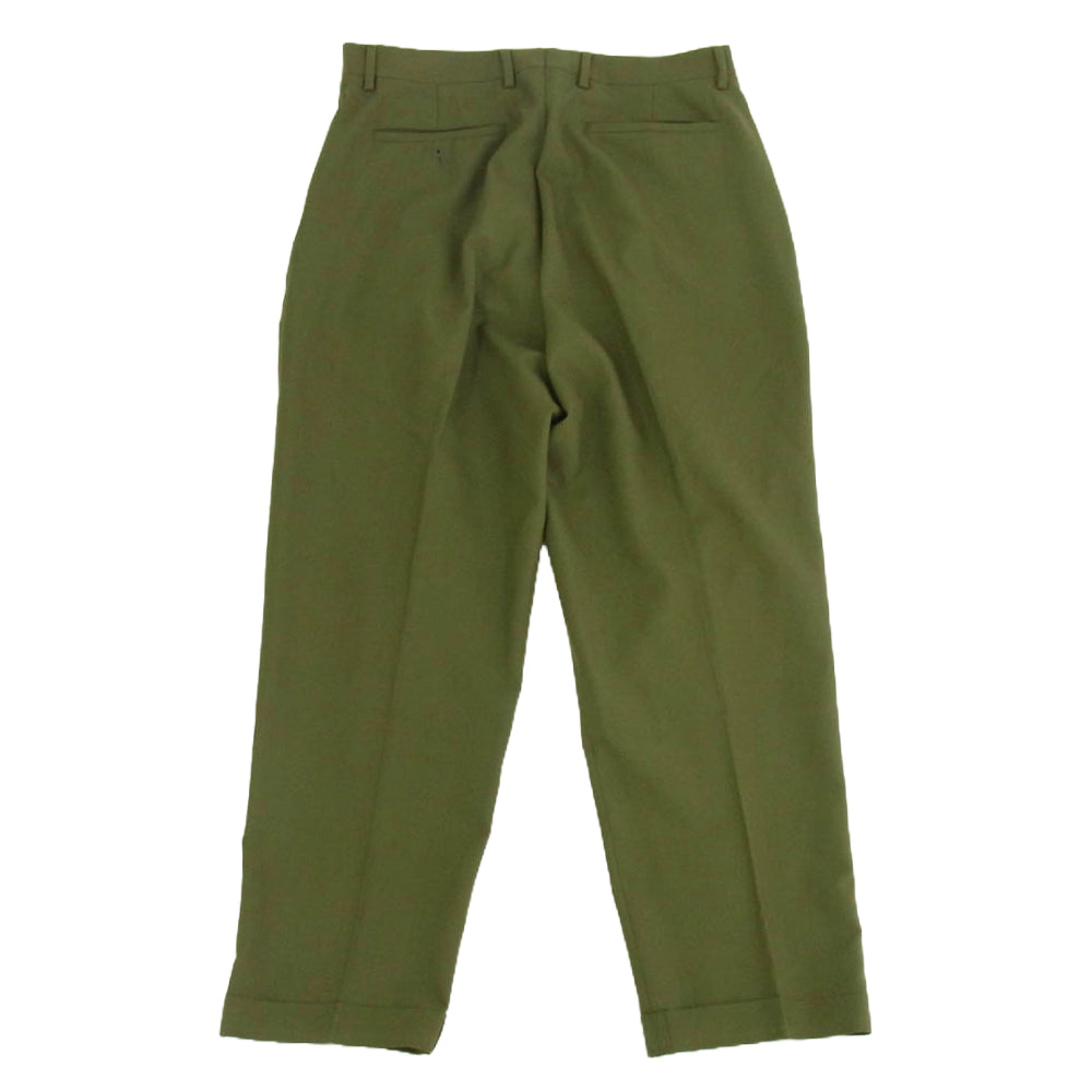 Supreme シュプリーム 21SS Pleated Trouser プリーツ トラウザー スラックス パンツ グリーン系 32【中古】