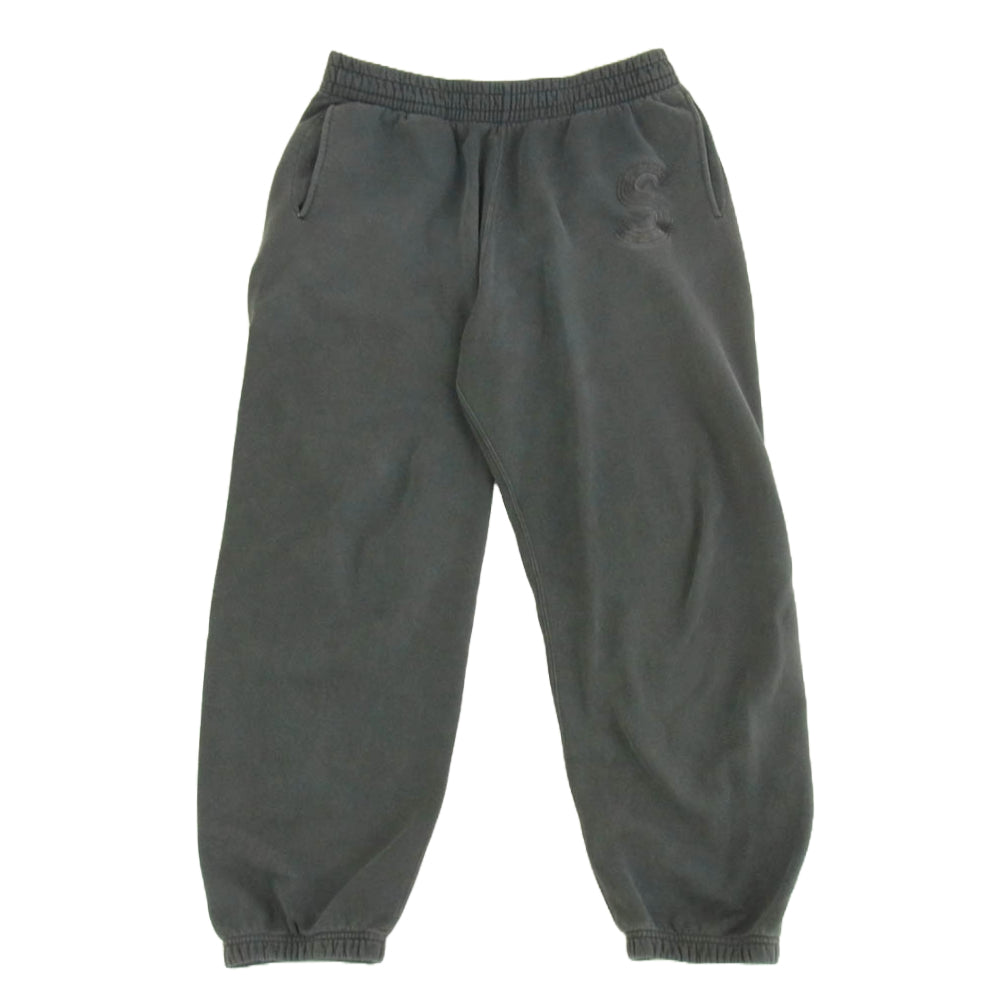 Supreme シュプリーム 23SS Overdyed S Logo Sweatpant オーバーダイ Sロゴ スウェット パンツ グレー系 M【中古】
