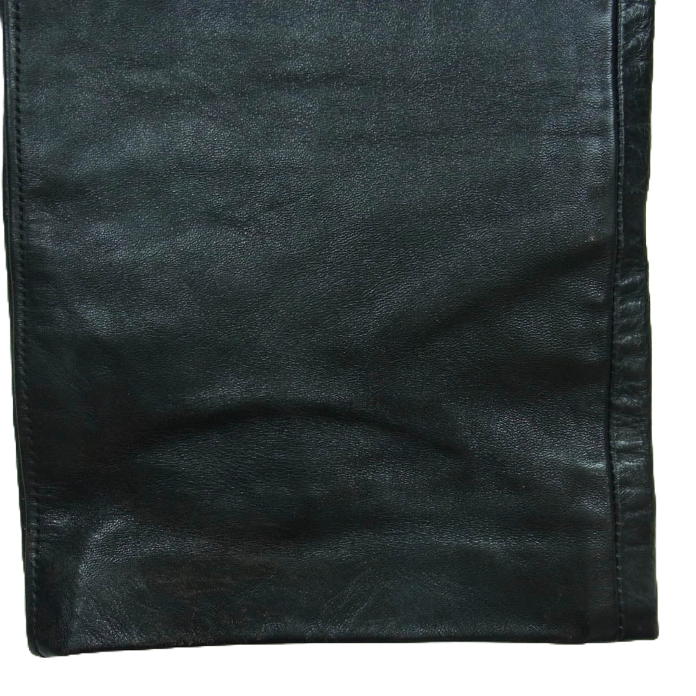 The REAL McCOY'S ザリアルマッコイズ BUCO HORSEHIDE Leather Pants ブコ ホースハイド レザー パンツ ブラック系 29【中古】