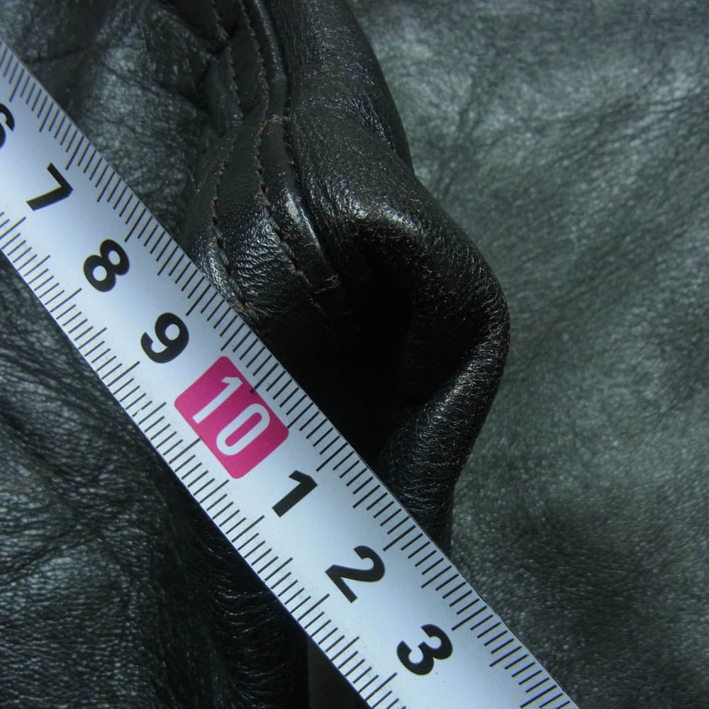 The REAL McCOY'S ザリアルマッコイズ BUCO HORSEHIDE Leather Pants ブコ ホースハイド レザー パンツ ブラック系 29【中古】