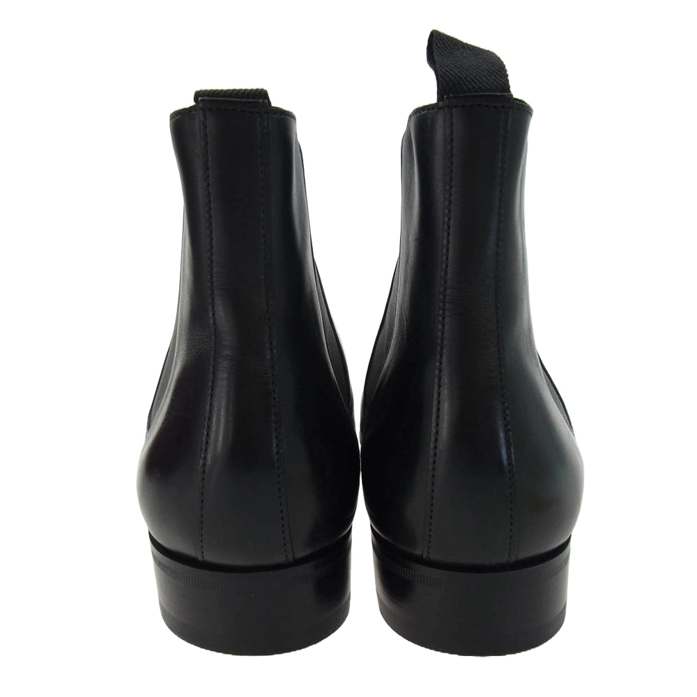 John Lobb ジョンロブ KENSINGTON レザー サイドゴア ブーツ ブラック系 6.5【中古】