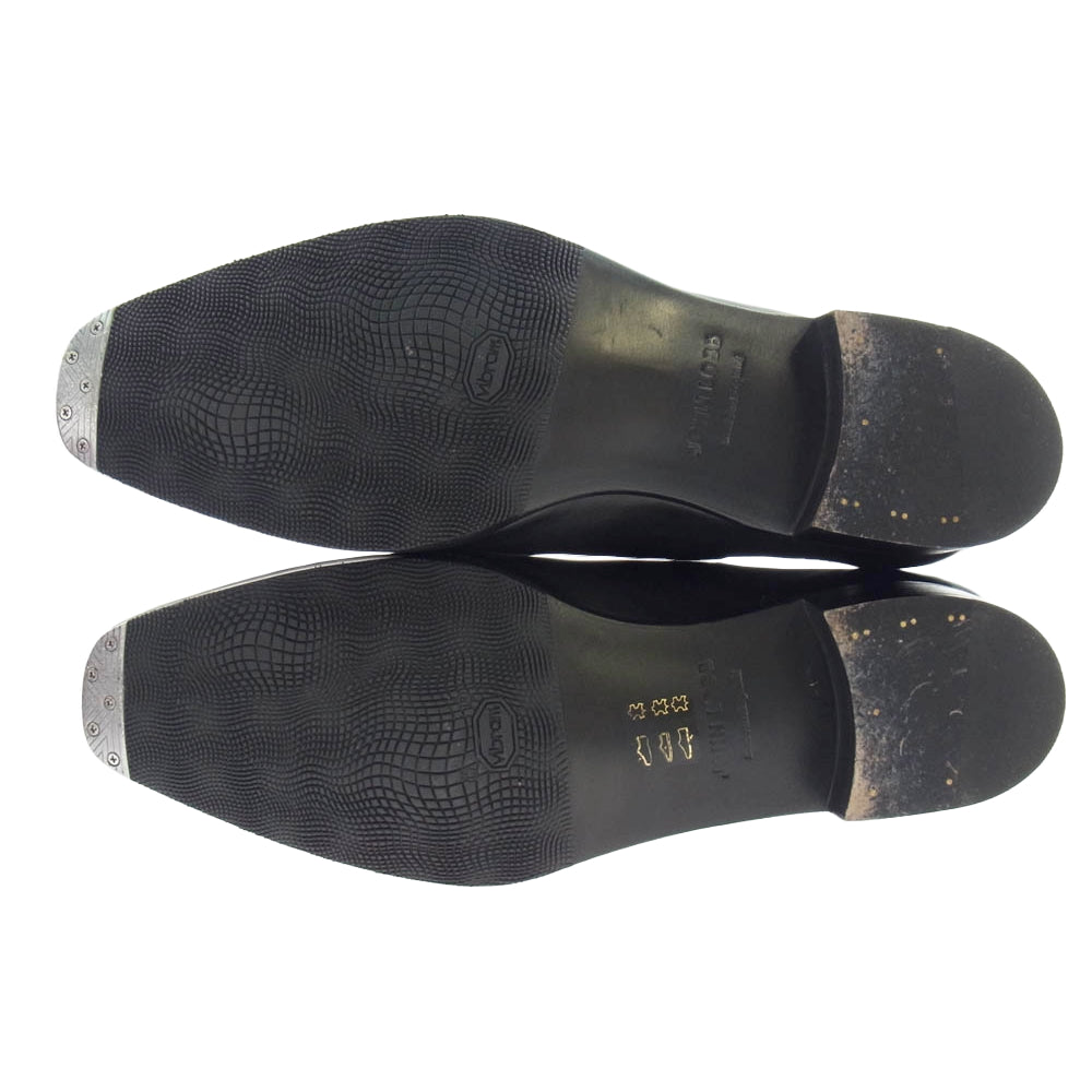 John Lobb ジョンロブ KENSINGTON レザー サイドゴア ブーツ ブラック系 6.5【中古】