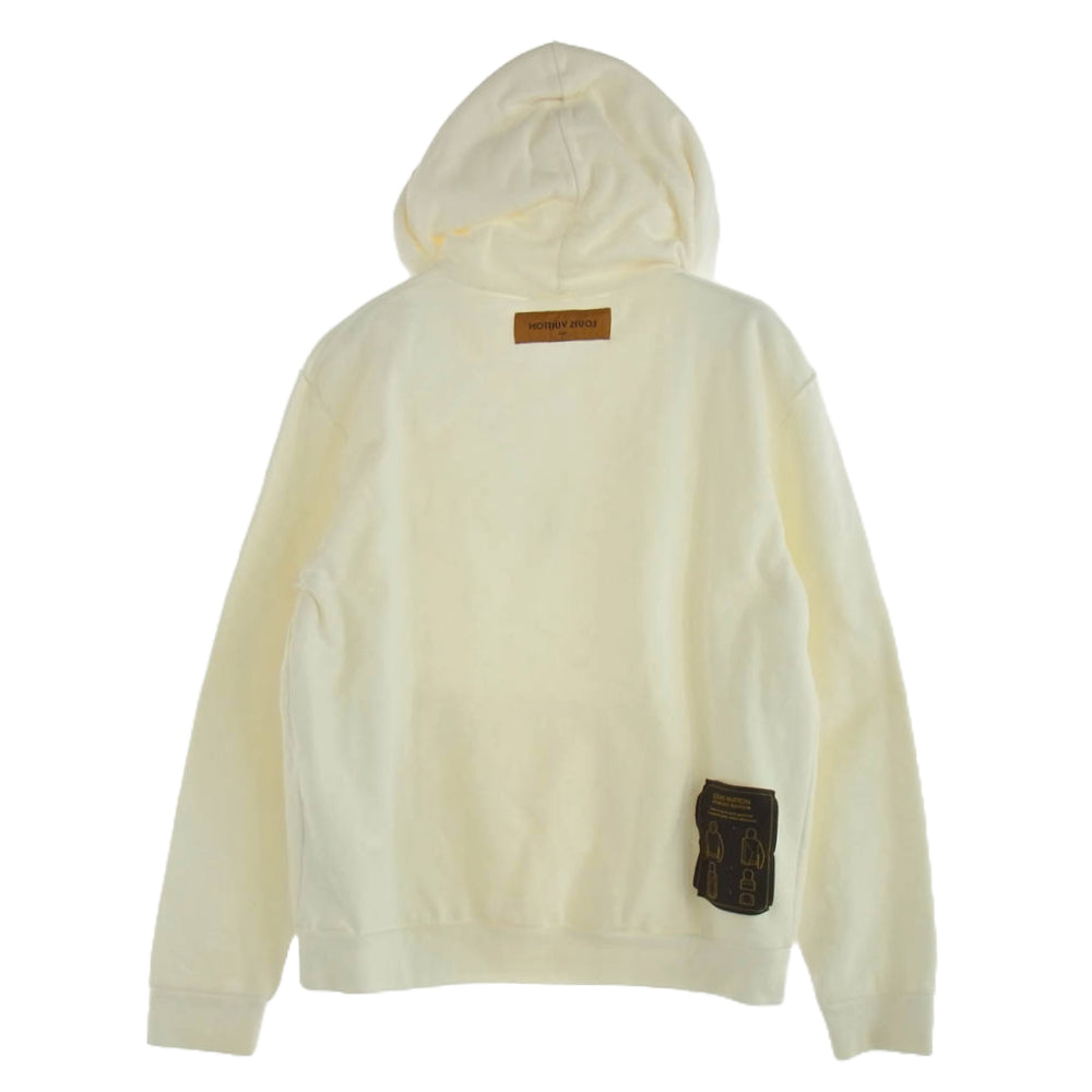 LOUIS VUITTON ルイ・ヴィトン 21SS RM211Q NPH HIY48W インサイドアウト デザイン プルオーバー パーカー ホワイト系 XL【中古】