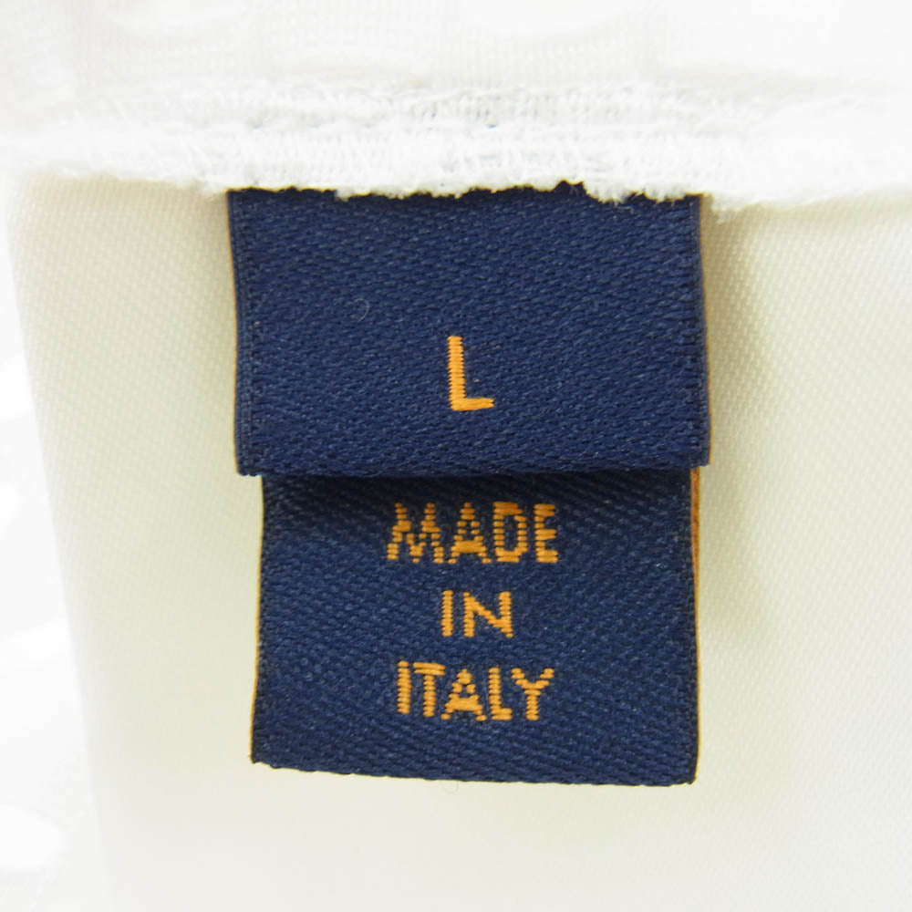 LOUIS VUITTON ルイ・ヴィトン RM222 P46 HNY67W メッシュ ロゴプリント 長袖 カットソー ホワイト系 L【中古】