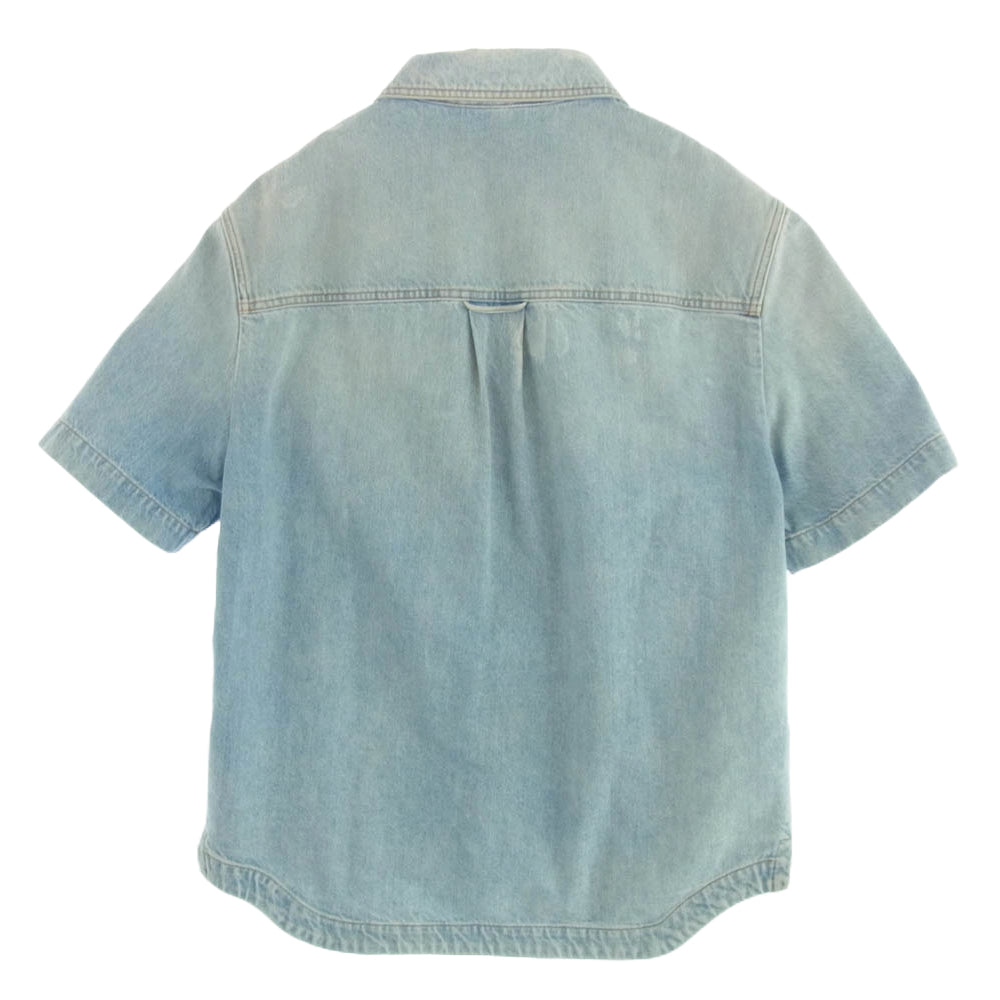 LOUIS VUITTON ルイ・ヴィトン 21SS RM212Q EU6 HLS50W DNA DENIM SS SHIRT デニム ショート スリーブシャツ 半袖 デニムシャツ ジャケット インディゴブルー系 S【中古】