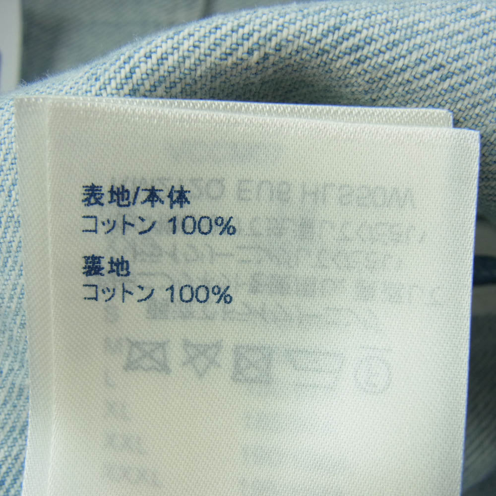 LOUIS VUITTON ルイ・ヴィトン 21SS RM212Q EU6 HLS50W DNA DENIM SS SHIRT デニム ショート スリーブシャツ 半袖 デニムシャツ ジャケット インディゴブルー系 S【中古】