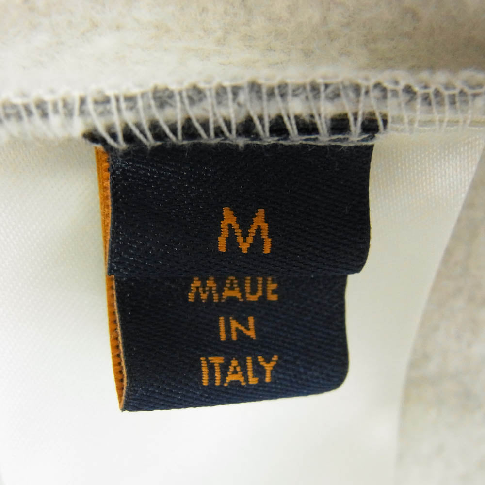 LOUIS VUITTON ルイ・ヴィトン 21AW RM212 UYR HLY68W ロゴプリント ネオンワーキングマン フーディ パーカー グレー系 M【中古】