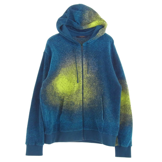LOUIS VUITTON ルイ・ヴィトン 22AW RM222V NS5 HNY04W Embroidered Zip Through Hoodie エンブロイダード フリース フーディ ジップアップ パーカー マルチカラー系 L【中古】
