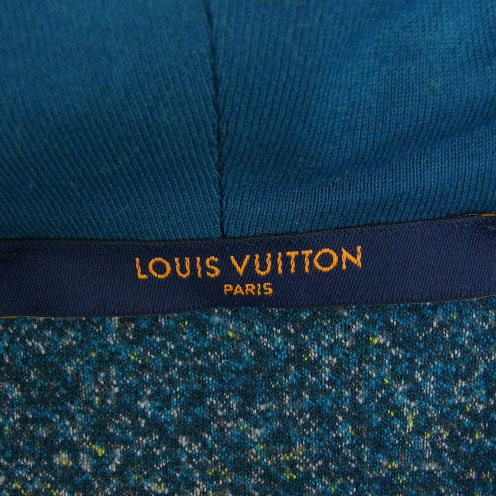 LOUIS VUITTON ルイ・ヴィトン 22AW RM222V NS5 HNY04W Embroidered Zip Through Hoodie エンブロイダード フリース フーディ ジップアップ パーカー マルチカラー系 L【中古】