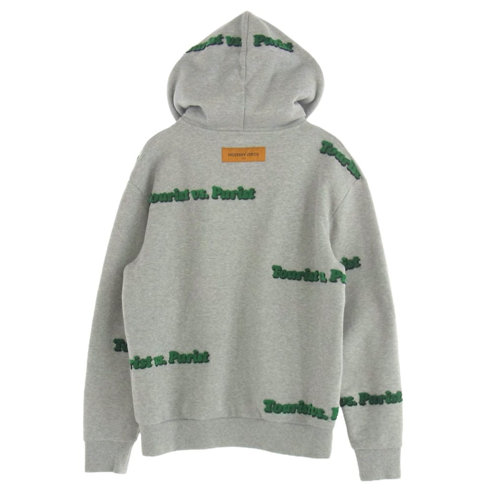 LOUIS VUITTON ルイ・ヴィトン 21AW RM212 UYR HLY95W TOURIST VS PURISTタフタージュプルオーバーパーカー フーディー グレー系 S【中古】