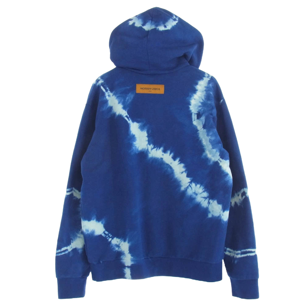 LOUIS VUITTON ルイ・ヴィトン 22SS RM221 J73 HMY74W タイダイ染め プルオーバー パーカー ブルー系 ホワイト系 M【中古】