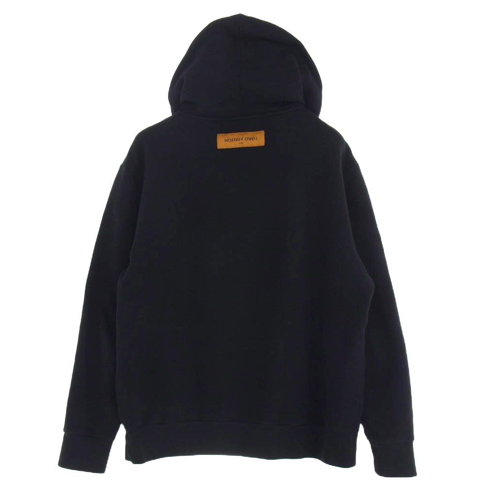 LOUIS VUITTON ルイ・ヴィトン 22SS RM221 IHN HMY78W Amen Break フロントロゴプリント プルオーバーパーカー ブラック系 L【中古】